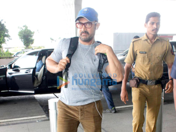 Aamir Khan departs for final shoot of 'Dangal' in Punjab