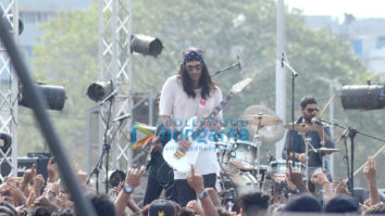 Farhan Akhtar, Arjun Rampal & Purab Kohli shoot a song for Rock On!! 2