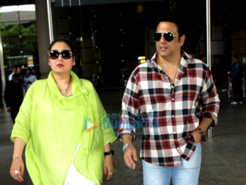 Govinda & Brendan Fraser snapped at the Mumbai airport