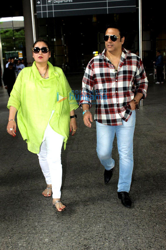 Govinda & Brendan Fraser snapped at the Mumbai airport