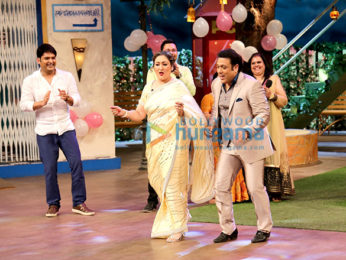 Govinda and his family snapped on the sets of The Kapil Sharma Show