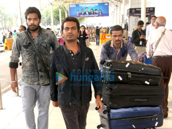Nawazuddin Siddiqui snapped at the domestic airport