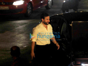 Saif Ali Khan snapped shooting for his untitled movie at Carter Road in Bandra