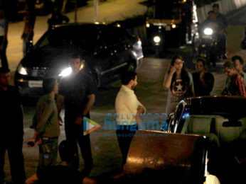 Saif Ali Khan snapped shooting for his untitled movie at Carter Road in Bandra