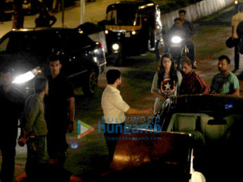 Saif Ali Khan snapped shooting for his untitled movie at Carter Road in Bandra