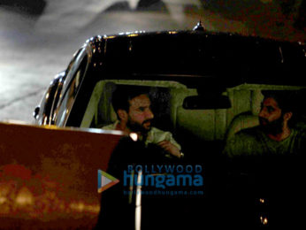 Saif Ali Khan snapped shooting for his untitled movie at Carter Road in Bandra