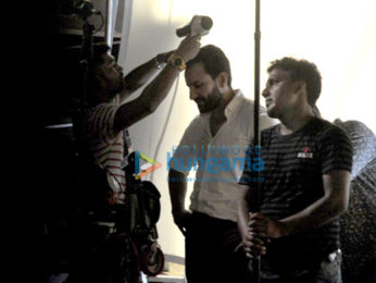 Saif Ali Khan shoots for an untitled movie in Bandra