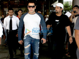 Salman Khan & Lulia Vantur arrive after shooting for ‘Sultan’ in Budapest