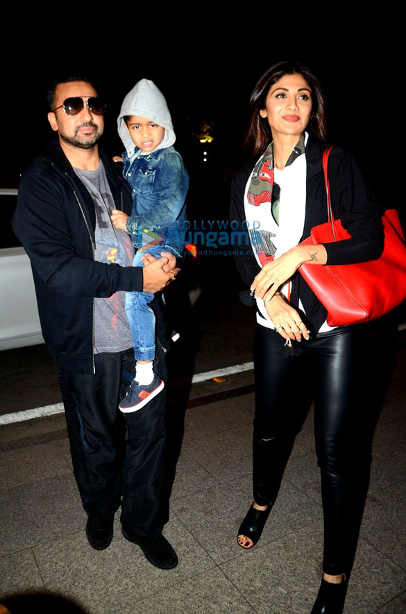 shilpa shetty depart for holiday 2