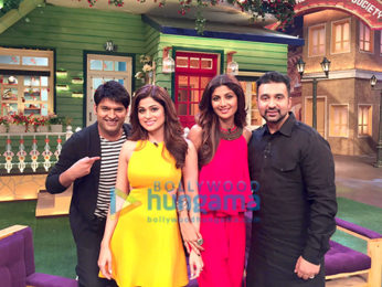 Shilpa Shetty gets a pleasant surprise from her husband on the sets of The Kapil Sharma Show