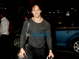 Tiger Shroff & Disha Patani snapped enroute to Europe for song shoot