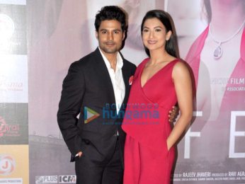 Rajeev Khandelwal & Gauahar Khan at the trailer launch of 'Fever'