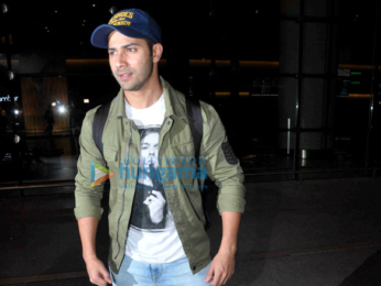Varun Dhawan arrives back from Bangkok
