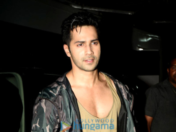 Varun Dhawan snapped at the promo song shoot for 'Dishoom'