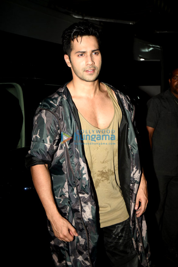 varun snapped at song shoot for dishoom 5