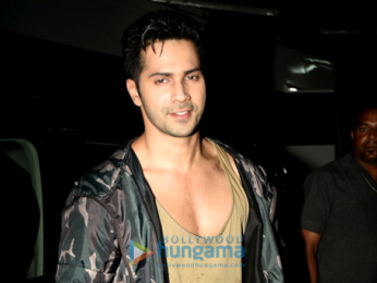 Varun Dhawan snapped at the promo song shoot for 'Dishoom'
