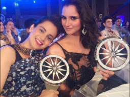 Kangna Ranaut and Sania Mirza bond at Indian of the Year ceremony