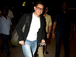 Aamir Khan snapped at the airport leaving for the USA