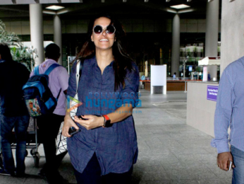 Abhishek Bachchan, Amy Jackson & Neha Dhupia snapped at the airport