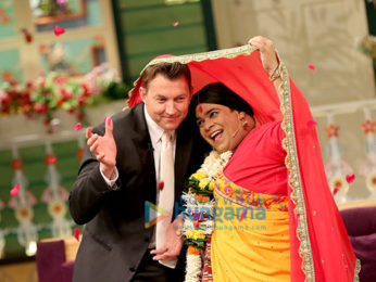Brett Lee promotes his film on the sets of The Kapil Sharma Show