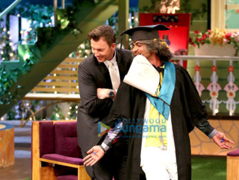 Brett Lee promotes his film on the sets of The Kapil Sharma Show