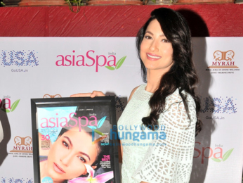 Gauahar Khan unveils Asia Spa India magazine's July cover issue