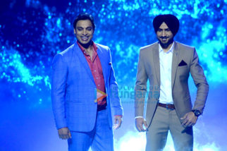 Harbhajan Singh & Shoaib Akhtar at the launch of ‘Mazak Mazak Me’