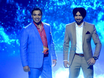 Harbhajan Singh & Shoaib Akhtar at the launch of 'Mazak Mazak Me'