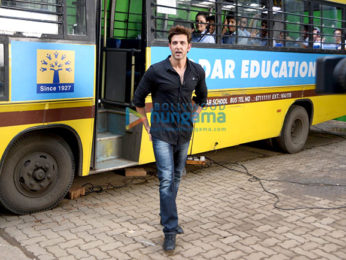 Hrithik Roshan snapped post a fun shoot with school kids