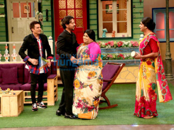 Irrfan Khan & Jimmy Sheirgill on the sets of The Kapil Sharma Show