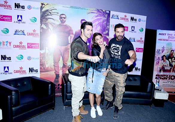 john varun jacqueline promote dishoom 2
