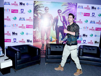 John Abraham, Varun Dhawan & Jacqueline Fernandez promote 'Dishoom' at Carnival Cinemas in Noida
