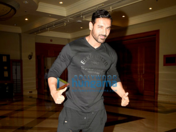 John Abraham & Varun Dhawan at 'Dishoom' promotions
