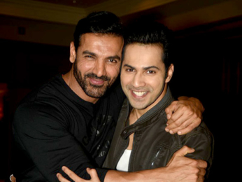 John Abraham & Varun Dhawan at 'Dishoom' promotions