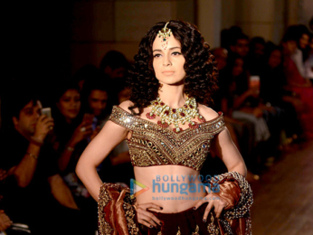 Kangna Ranaut walks the ramp for Manav Gangwani at the India Couture Week 2016