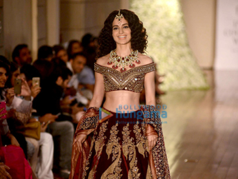 Kangna Ranaut walks the ramp for Manav Gangwani at the India Couture Week 2016