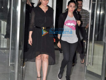 Kareena Kapoor Khan, Karisma Kapoor & Karan Johar snapped post dinner at Sanjay Kapoor's house