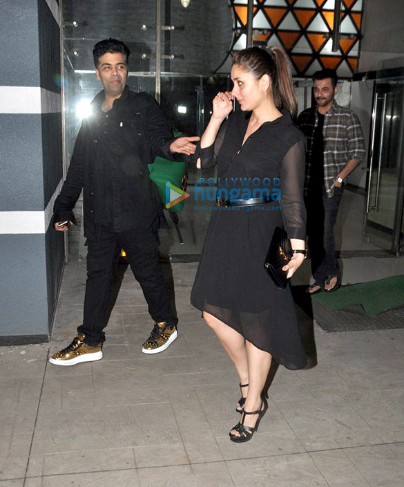 kareena karisma kapoor karan johar snapped post dinner at sanjay kapoors house 5
