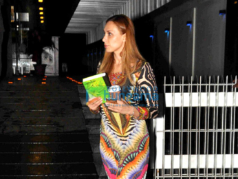 Lulia Vantur snapped post dinner at Hakkasan
