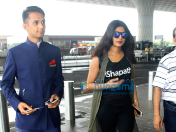Priyanka Chopra departs for Delhi