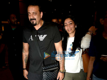 Sanjay Dutt & Manyata Dutt return from Dubai
