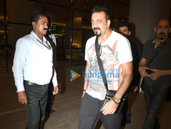Sanjay Dutt returns from Colombo