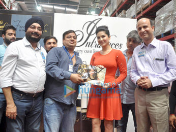 Sunny Leone visit Walmart store to promote her new perfume brand 'Lust'
