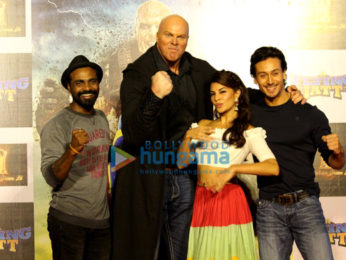 Jacqueline Fernandez & Tiger Shroff at the trailer launch of 'A Flying Jatt'