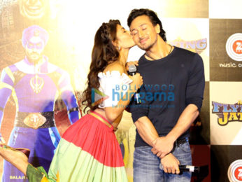 Jacqueline Fernandez & Tiger Shroff at the trailer launch of 'A Flying Jatt'