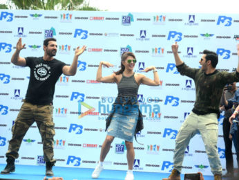 Varun Dhawan, Jacqueline Fernandez & John Abraham promote their film 'Dishoom' in New Delhi