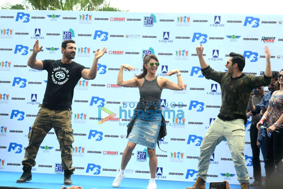 varun dhawan jacqueline fernandez john abraham promote their film dishoom in new delhi 1