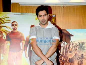 Varun Dhawan, Jacqueline Fernandez & John Abraham at 'Dishoom' promotions