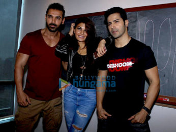 Varun Dhawan, John Abraham & Jacqueline Fernandez grace the 'Dishoom' media meet