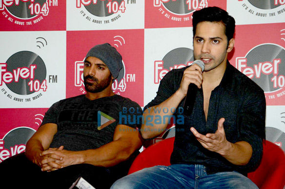 varun john promote dishoom at fever 104 fm 4
